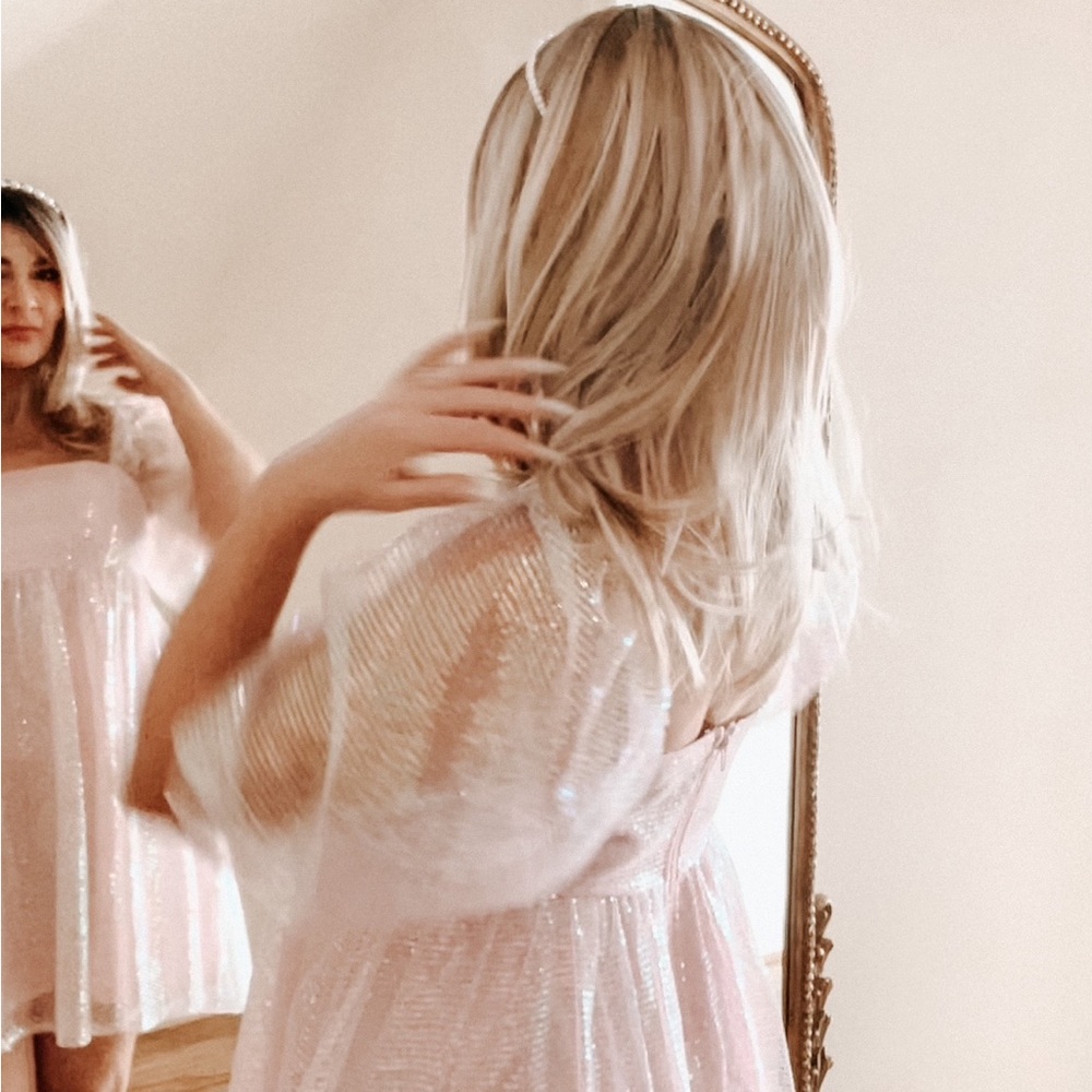 Storia baby doll sequin dress